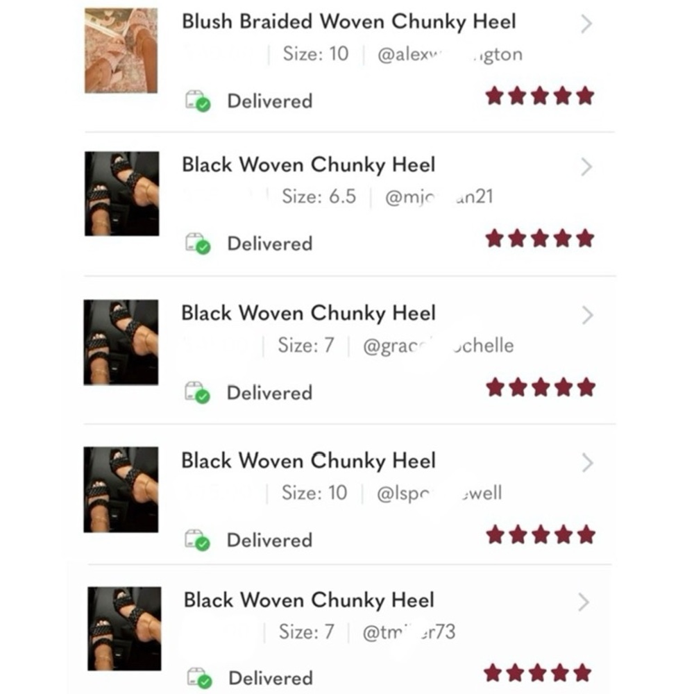 Blush Braided Woven Chunky Heel - Picture 6 of 8